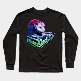 Emotional Opossum Rainbow DJ Long Sleeve T-Shirt